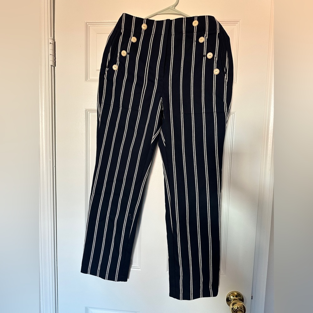 Jcrew sailor pants with button detail and buttons NWT